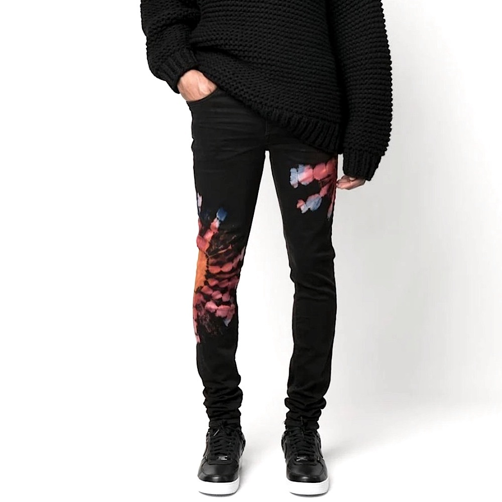 AMIRI tie-dye print  denim pants